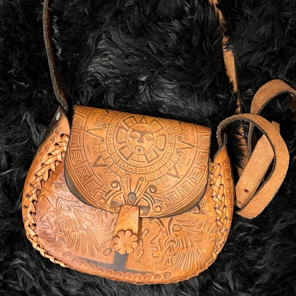 Handmade Handbags - Vintage Mini Leather Crossbody Bag